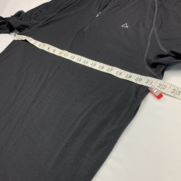 Paradox Merino Wool Blend Long Sleeve 1/4 Zip Shirt Black Size Large - Picture 6 of 9
